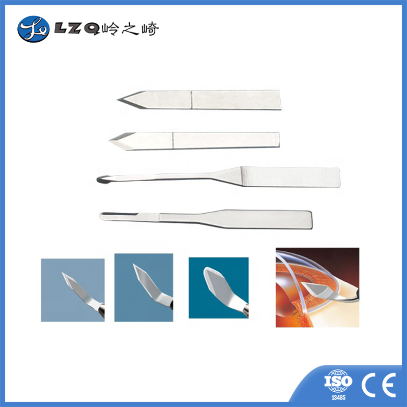 ophthalmmology implant knife with guide/disposable scalpel/diamond scalpel