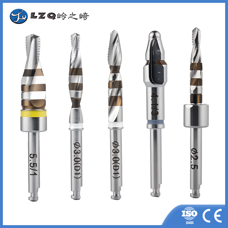 Dental implant conical drill bit