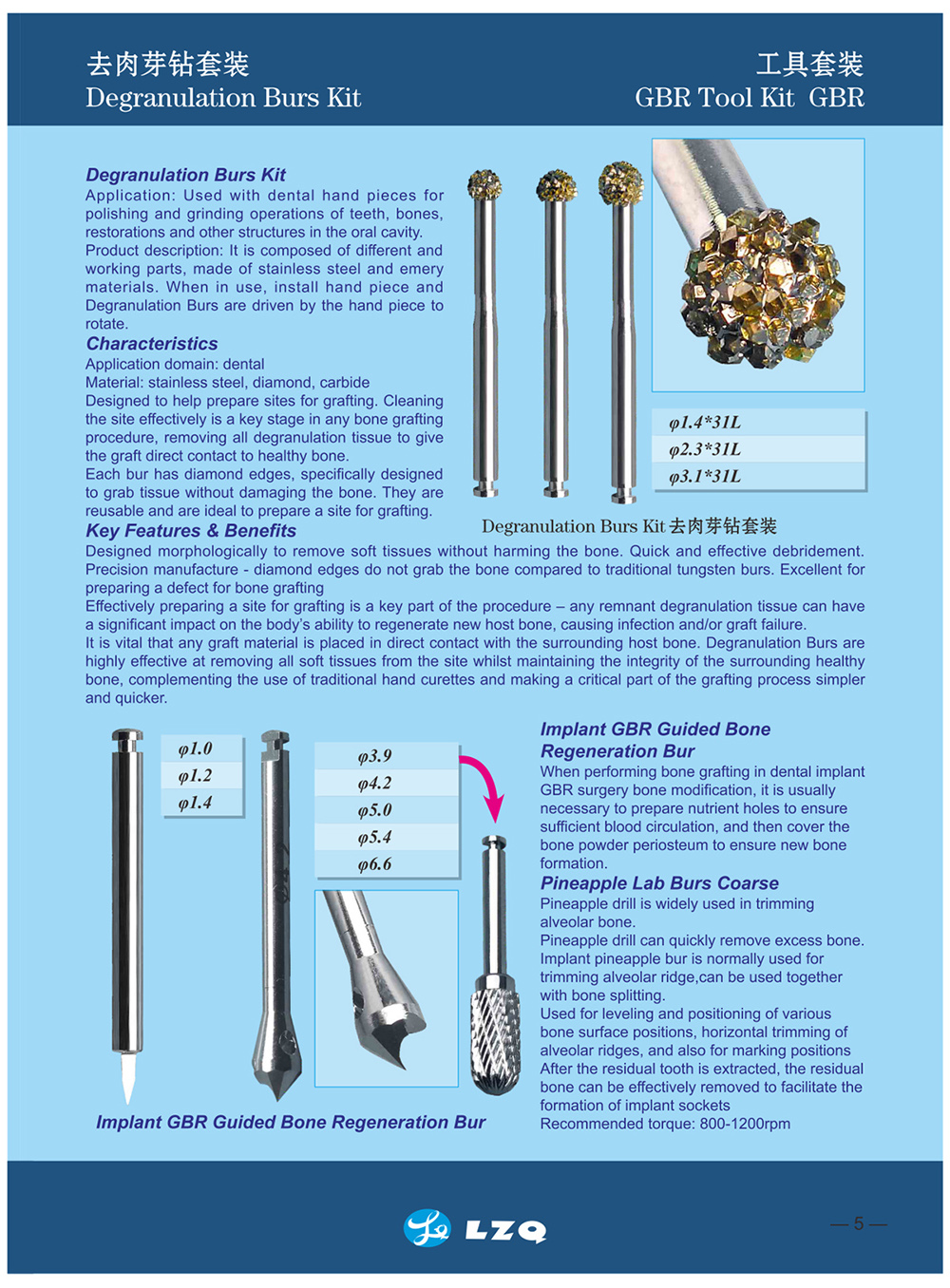 Degranulation Kits Degranulation Bur Kit