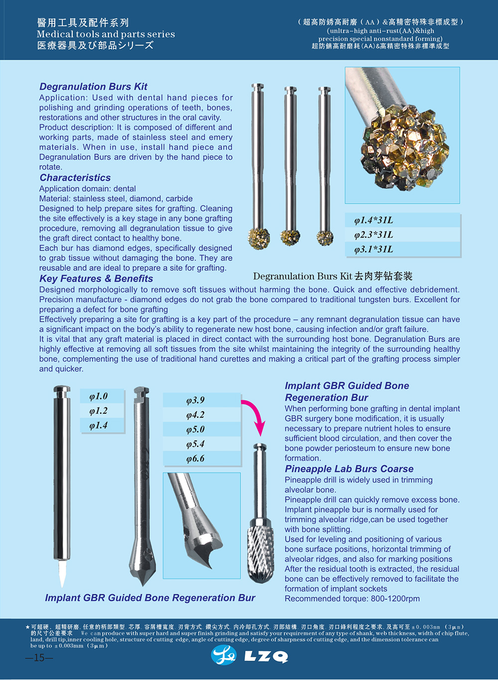 GBR Guided Bone Regeneration Bur